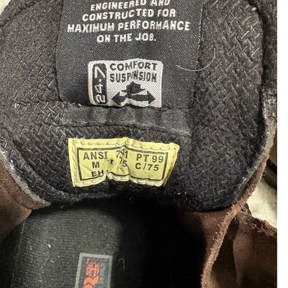 Timberland PRO Work Boots‎ Mens 12M Brown Steel Toe Leather 33034 EH Safety EUC main image 5